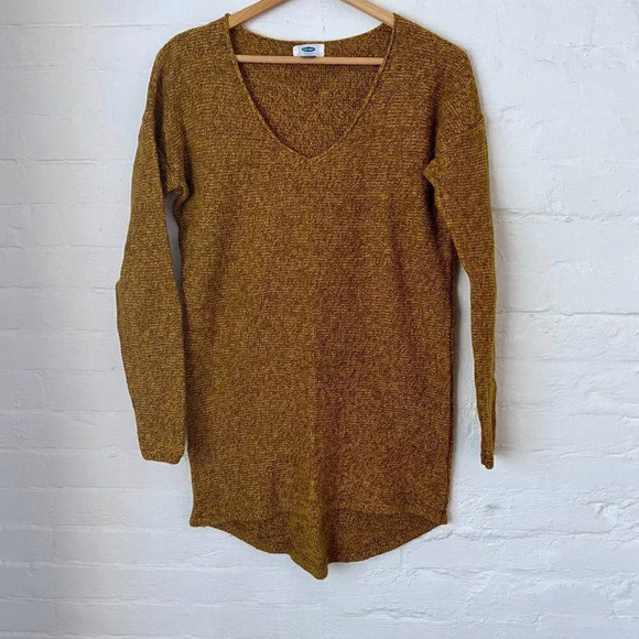 Old Navy Gold Knit Tunic Sweater Size S - Picture 4 of 7